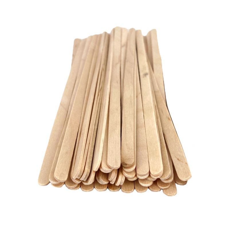 Špachtle dřevěné přírodní - dřívka 19x0,6cm (50ks)