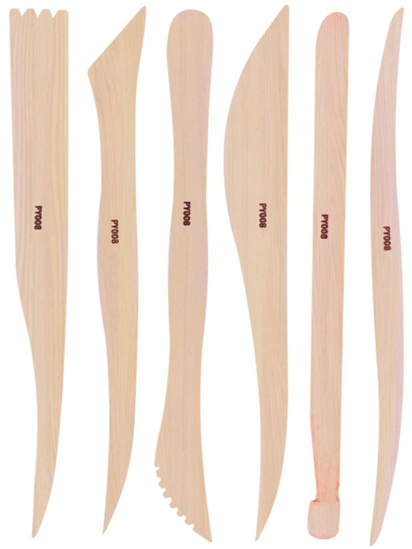 Modelovací dlátka dřevo - 6 ks