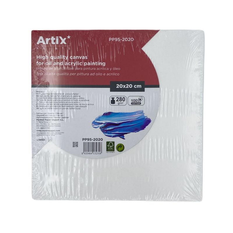 Malířské plátno na desce 20×20cm 280g/m2