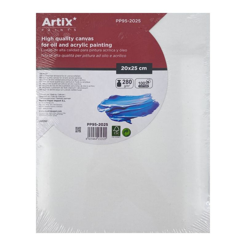 Malířské plátno na desce 20×25cm 280g/m2