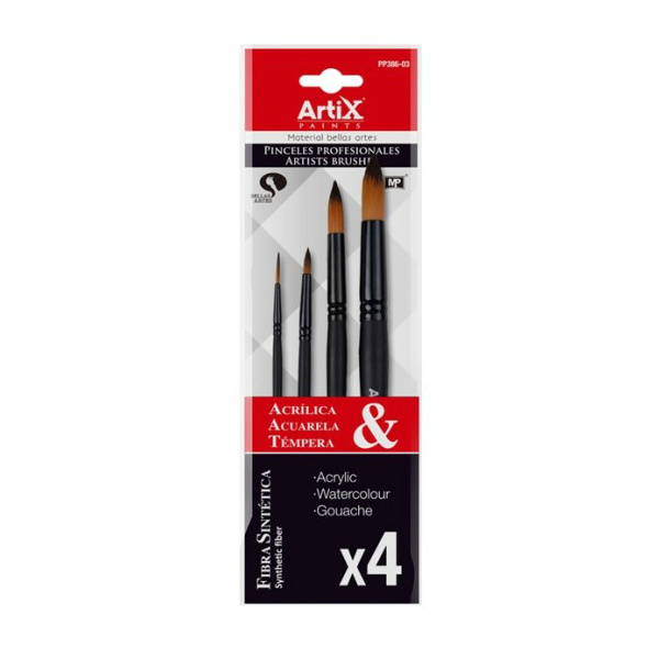 Štětce kulaté syntetické č.24, 16, 8, 2 sada č.22 (4ks)