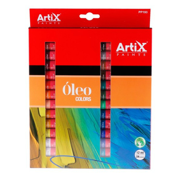 Olejové barvy Artix Paints sada (24x12ml)