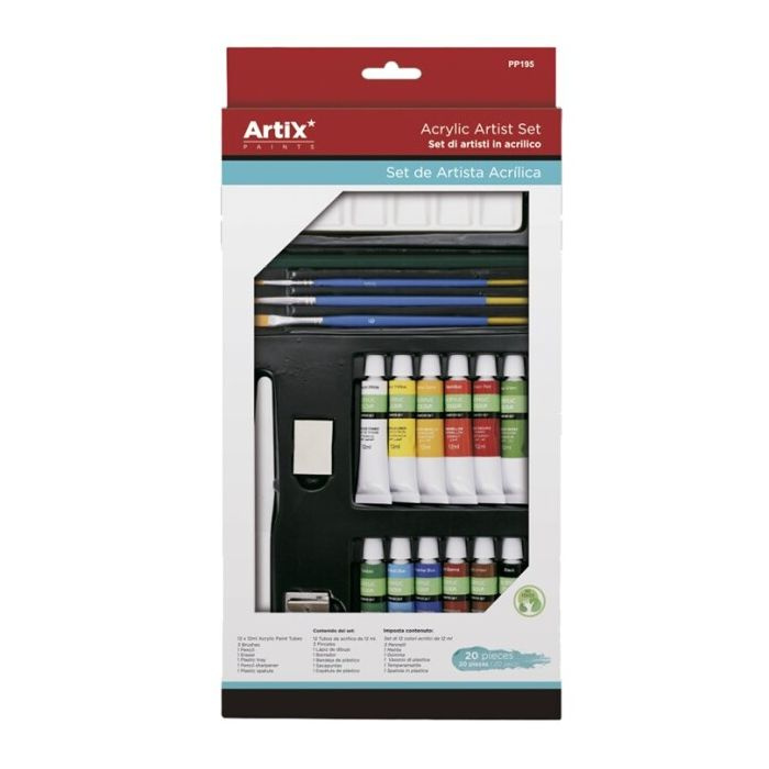 Akrylové barvy Artix Paints sada pro začátečníky (20ks)