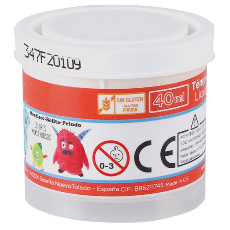 Temperová barva školní 40ml - bílá