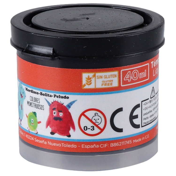 Temperová barva školní 40ml - černá