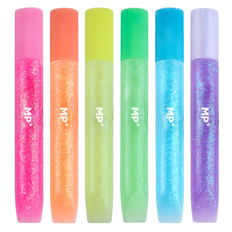 Třpytivá lepidla 13g sada neonová (6ks)