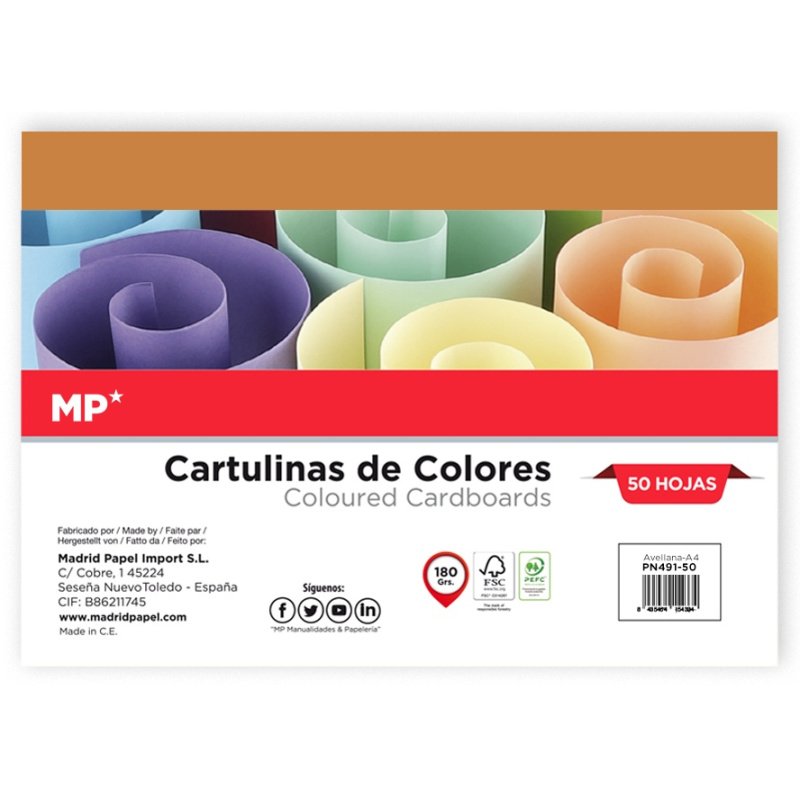 Sada jednobarevných papírů (180g/m2, 50 listů) A4 - oranžová