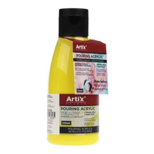Akrylová barva tekutá Pouring Acrylic žlutá 120ml