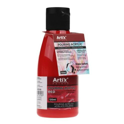 Akrylová barva tekutá Pouring Acrylic červená 120ml