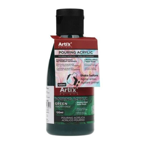 Akrylová barva tekutá Pouring Acrylic zelená 120ml