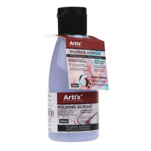 Akrylová barva tekutá Pouring Acrylic fialová 120ml