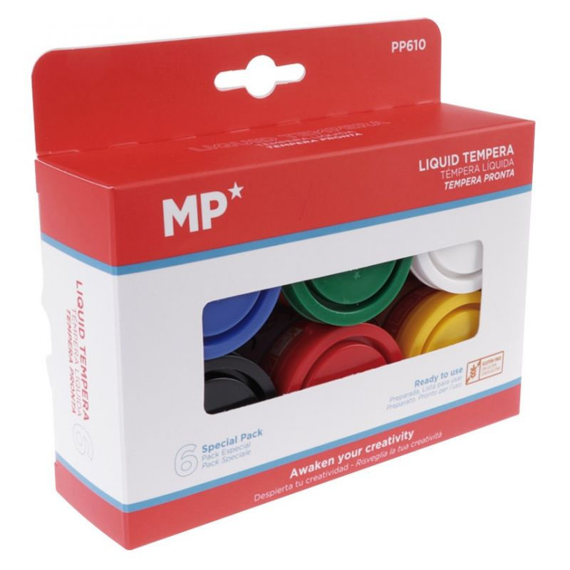 Temperové barvy školní sada - 6x40ml