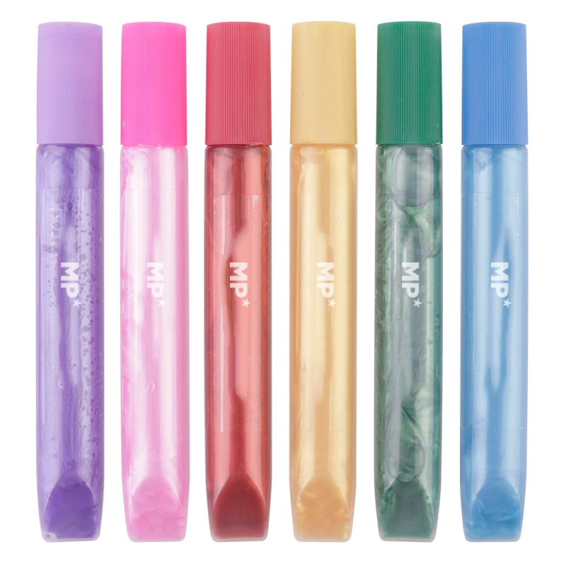 Třpytivá lepidla 13g sada metal (6ks)