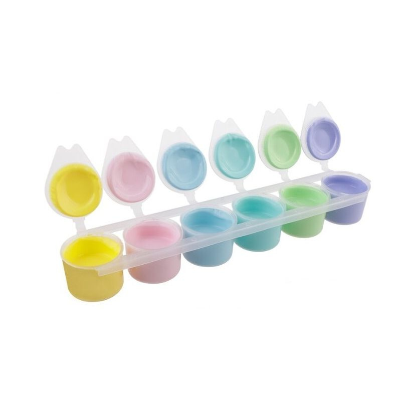 Temperové barvy sada (6x15ml) - pastelové