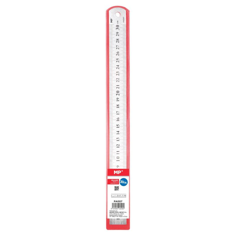 Pravítko kovové v palcích a centimetrech 30cm