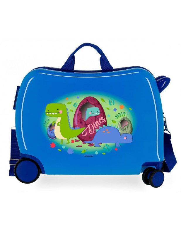 Movom Dětský kufřík na kolečkách - odražedlo - Dinos
