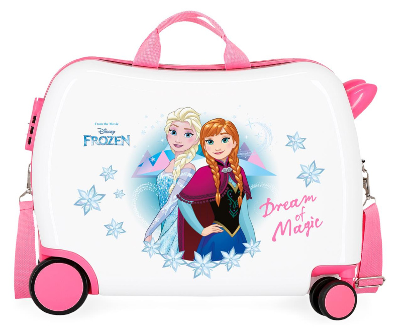 JOUMMABAGS Dětský kufřík na kolečkách - odražedlo - Disney Frozen