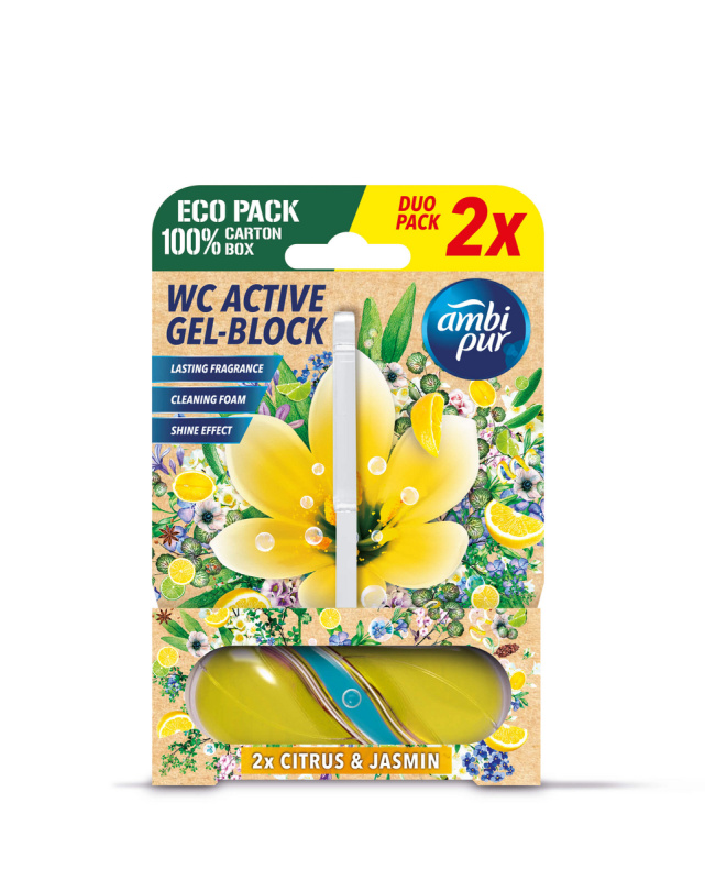 Ambi Pur - WC blok - Citron & Jasmín, 2 x 45 g