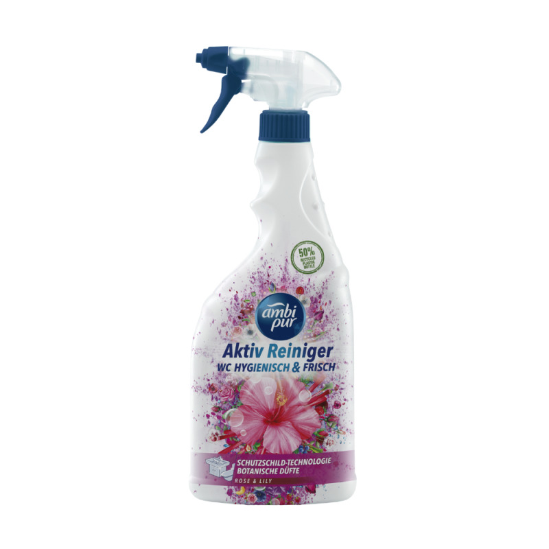 Ambipur WC Active sprej Růže & Lilie 750 ml