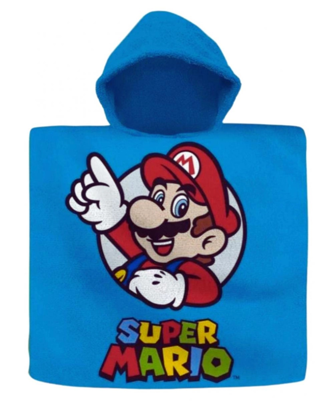 Pončo osuška s kapucí Super Mario (Euroswan) - 1 kus