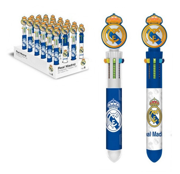 Kuličkové pero REAL MADRID se 6 barvami a 3D topperem