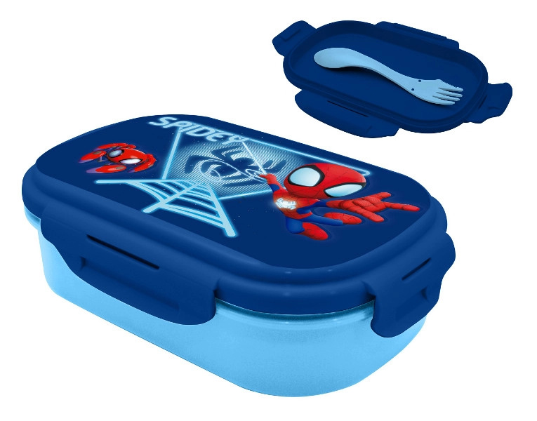 Svačinový box SPIDEY se sadou příborů