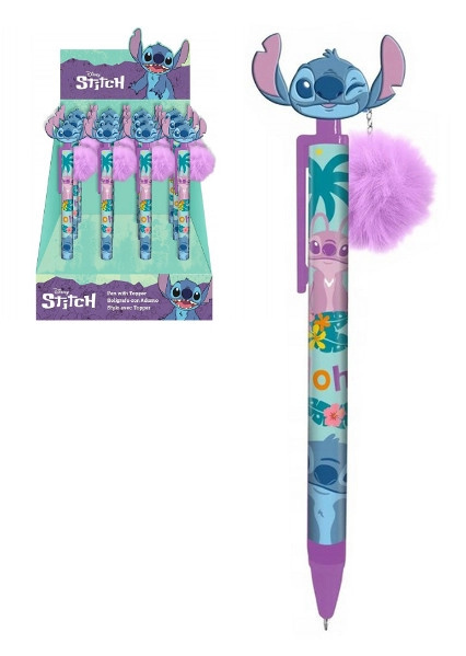Kuličkové pero s hlavou STITCH a odnímatelným přívěskem