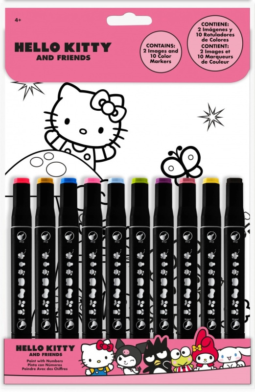 Omalovánka Hello Kitty malování podle čísel