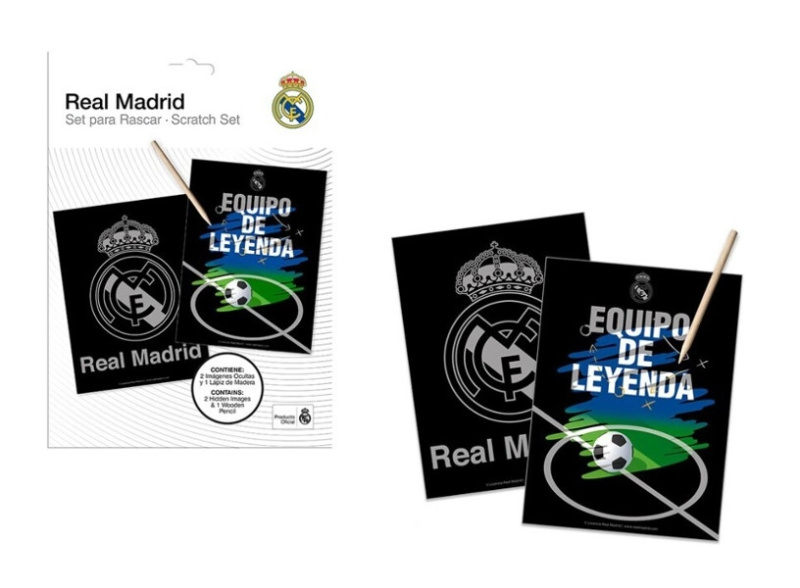 Stírací obrázky REAL MADRID – kreativní sada