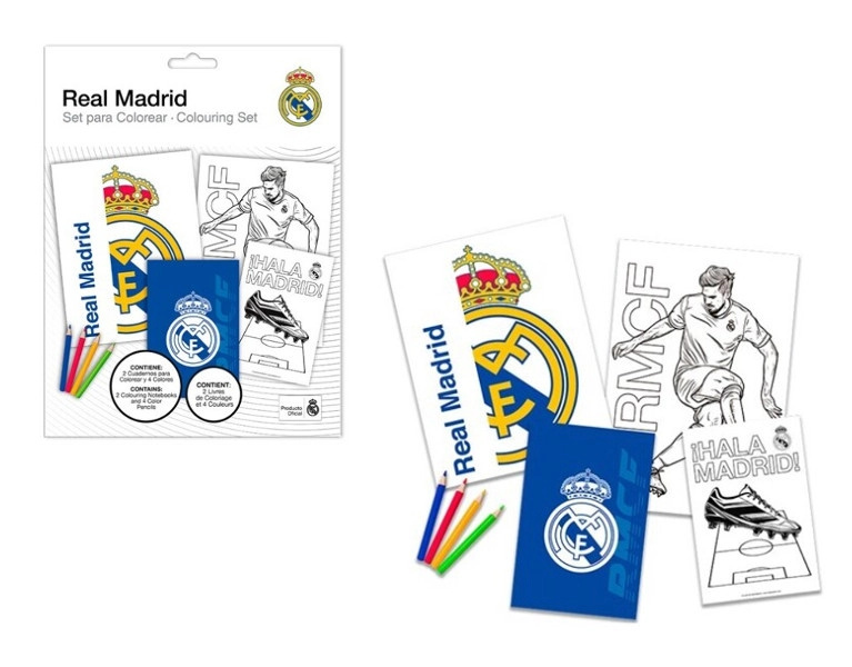 Omalovánky s fixami REAL MADRID – kreativní sada pro děti