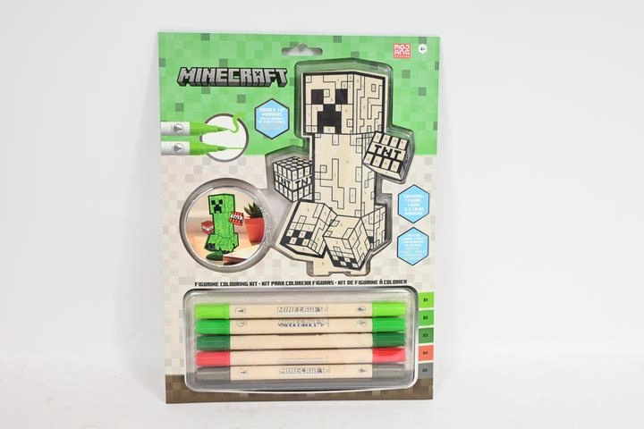 Minecraft kreativní 2D figurka k vybarvení s 5 akrylovými fixy