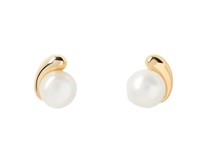 PDPAOLA Půvabné pozlacené náušnice pecky La Perla AR01-E68-U