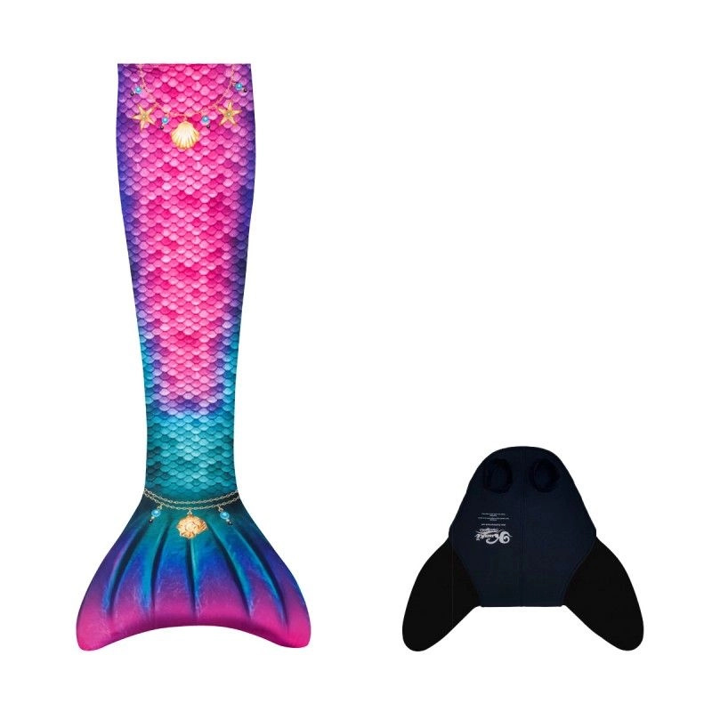 mořské panny Kuaki Mermaids Mořský ocas a monofin ploutev Rainbow