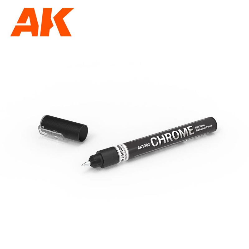 AK Interactive: Metallic Liquid Marker - Chrome