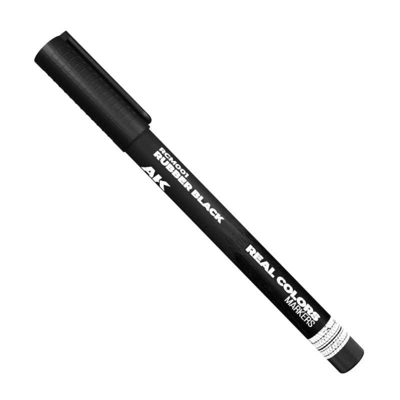AK Interactive: RC Markers - Rubber Black