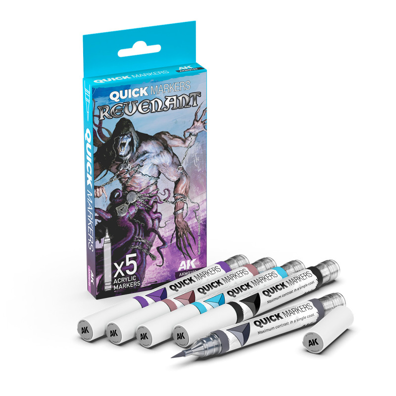 AK Interactive REVENANT QUICK MARKERS SET - sada 5 fixek AKMQ102 (AK Interactive)