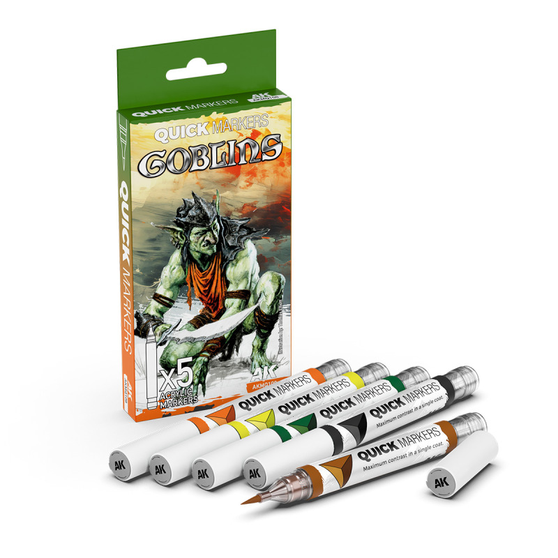 AK Interactive GOBLINS QUICK MARKERS SET - sada 5 fixek AKMQ108 (AK Interactive)