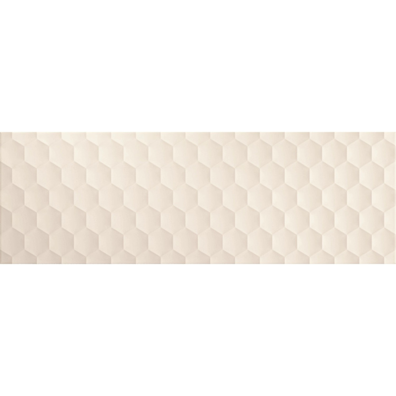 Dekor Mina bianco, matný, bílý, 20 x 60 cm, 1 ks