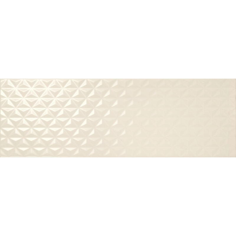 Dekor Anouk bianco, matný, bílý, 20 x 60 cm, 1 ks