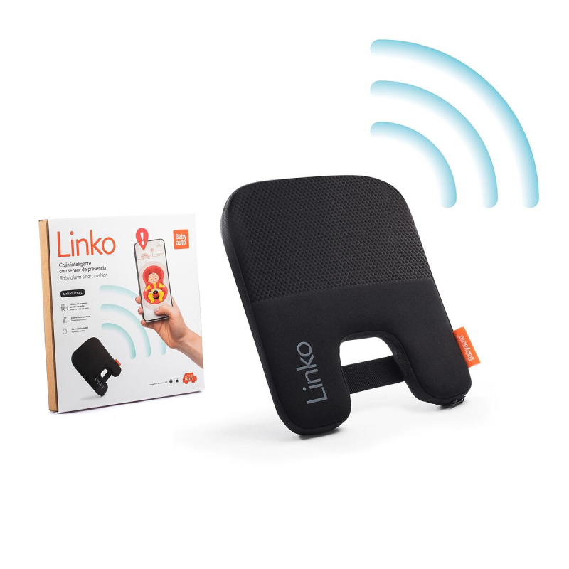 BabyAuto LINKO Baby alarm chytré polstrování do autosedačky černé