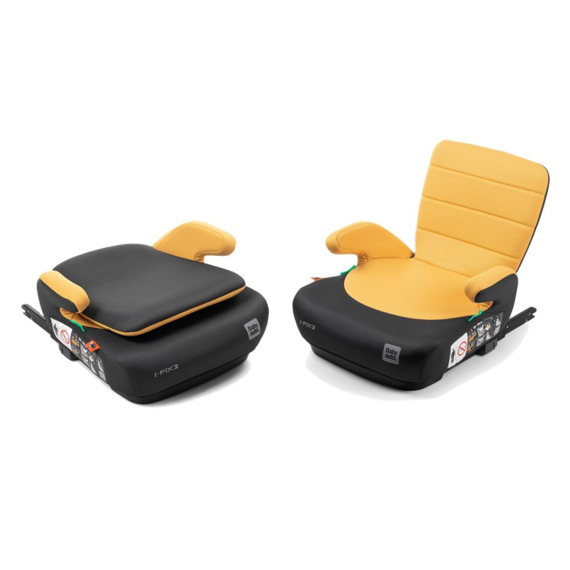 BabyAuto DOKA iFIX 125-150 Podsedák se sklopnými zády černožlutý