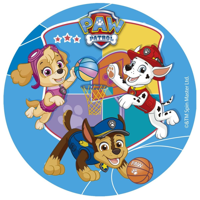 Dekora Jedlý obrázek na hmotě Tlapková patrola 15,5 cm