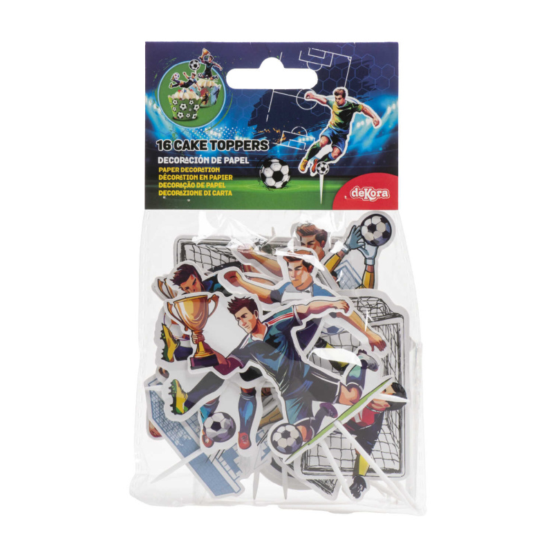 deKora Zapichovací dekorace Fotbal 16ks