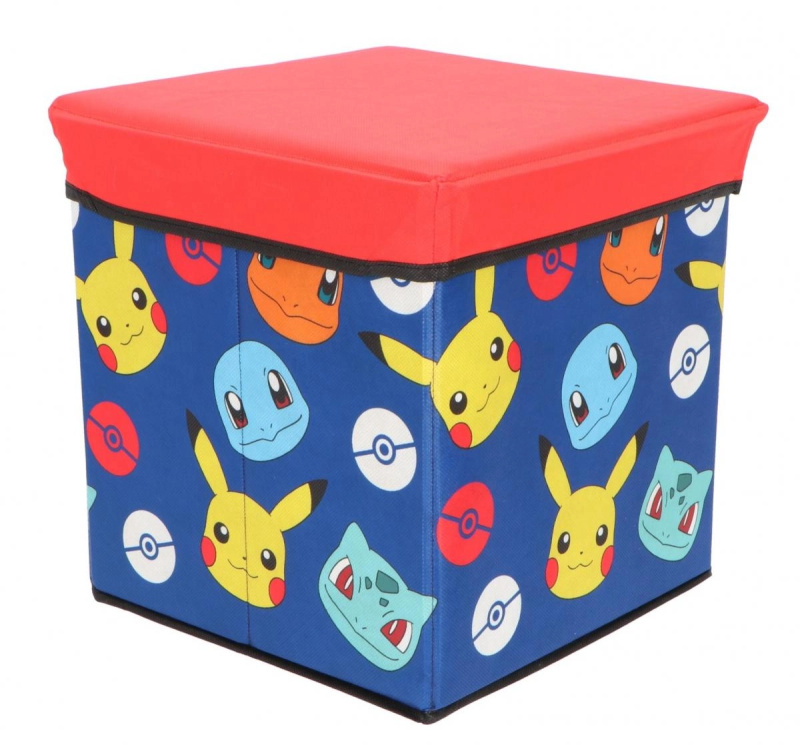 Taburet s úložným prostorem Pokémon
