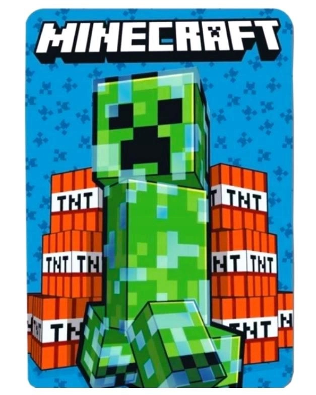 Flísová deka Minecraft 100 × 140 cm - 1 kus