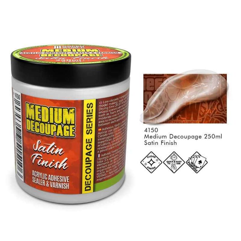Green Stuff World - Decoupage Medium Satin 250ml