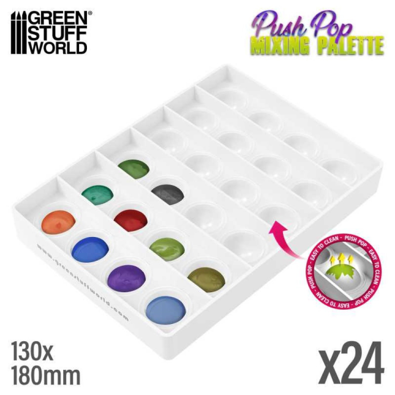 Push Pop Mixing Palette - silikonová míchací paleta (Green Stuff World)