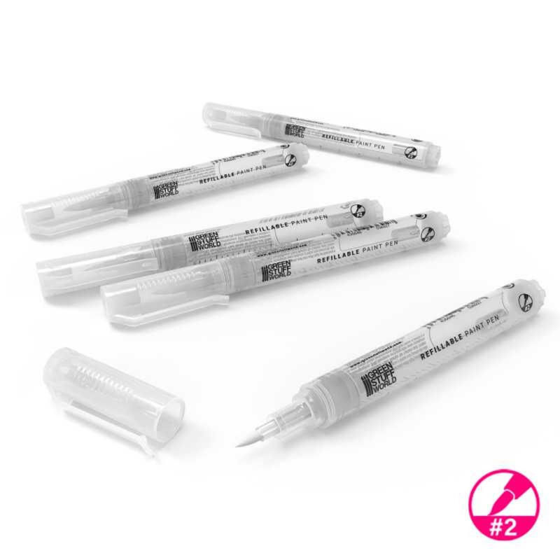 Green Stuff World GSW Refillable markers - Size 2 - 5ks - sada znovuplnitelných markerů (Green Stuff World)