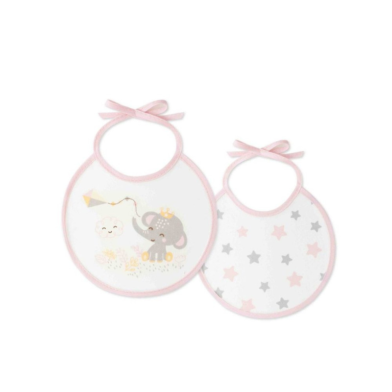 Interbaby BRYNDÁK SLONÍK 20x20 - 2ks růžový
