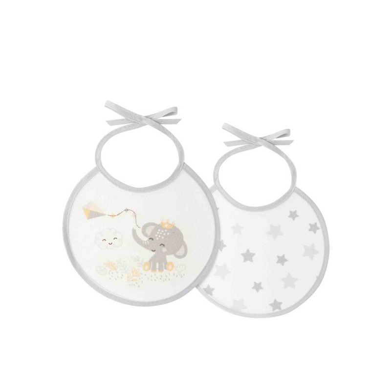 Interbaby BRYNDÁK SLONÍK 20x20 - 2ks šedý